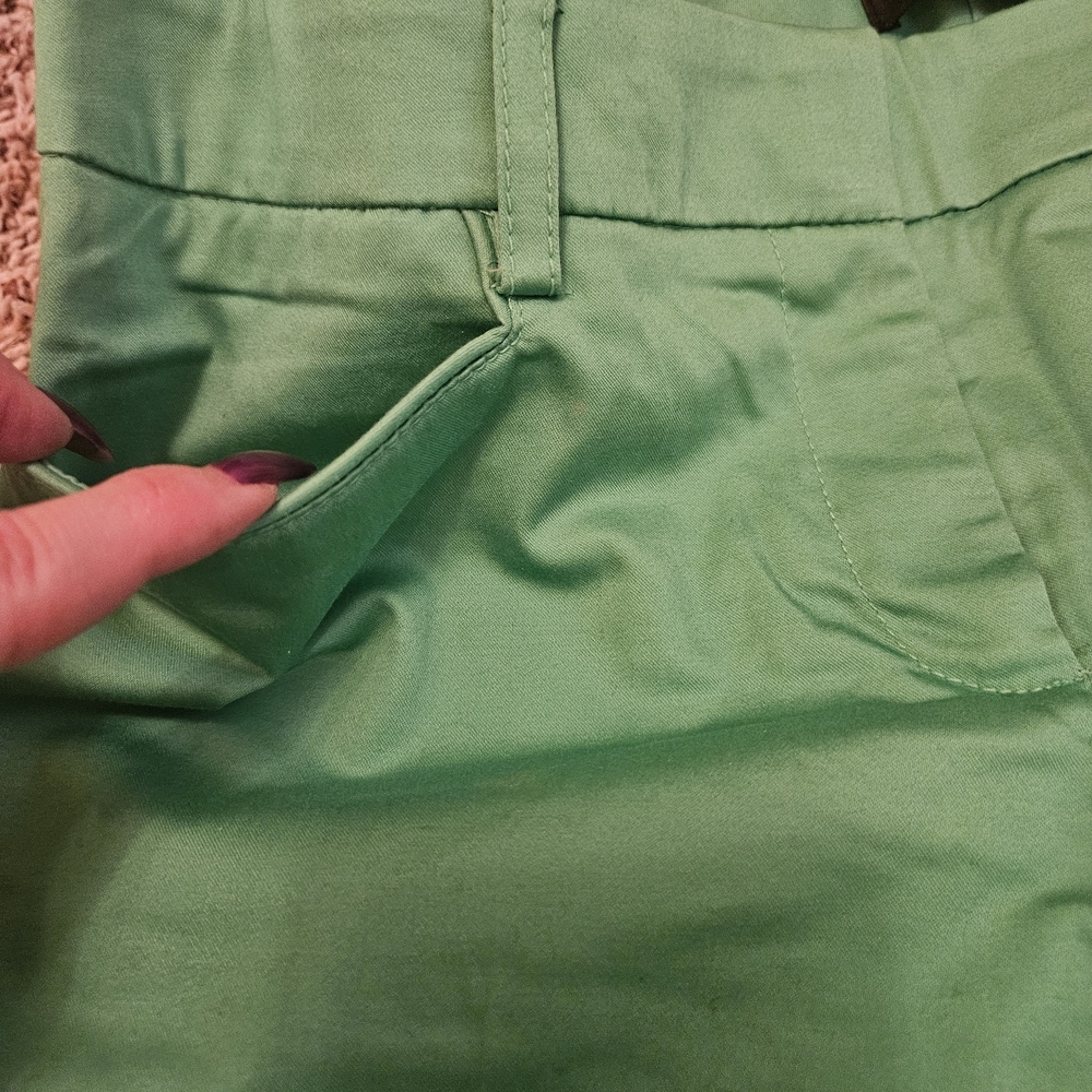 New York & Company Green Ankle Pants - Picture 5 of 8